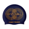 Funky Trunks - Golden Balls Silicone Swimming Hat -Swimming Clothing Funky Trunks Golden Balls Silicone Swimming Hat