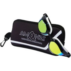 Amanzi - Dominate Prismatic Mirror Goggles - Black/White -Swimming Clothing amanzi dominate prismatic mirror goggles black white 7
