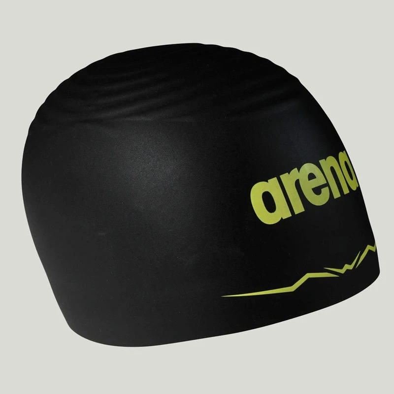 Arena - Aquaforce Wave Swim Cap - Black 4 Arena - Aquaforce Wave Swim Cap - Black - Image 2