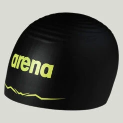 Arena - Aquaforce Wave Swim Cap - Black 12 Arena - Aquaforce Wave Swim Cap - Black -Swimming Clothing arena aquaforce wave swim cap black 4
