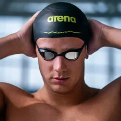 Arena - Aquaforce Wave Swim Cap - Black 13 Arena - Aquaforce Wave Swim Cap - Black -Swimming Clothing arena aquaforce wave swim cap black 5