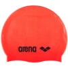 Arena - Classic Silicone Swim Cap - FluoRed-Black -Swimming Clothing arena classic silicone swim cap fluored black 1