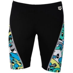 Arena - Cores Mens Jammers - Black/Multi -Swimming Clothing arena cores mens jammers black multi 3