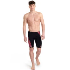Arena - Mens Crazy Allover Jammer - Black/Multi -Swimming Clothing arena mens crazy allover jammer black multi 3