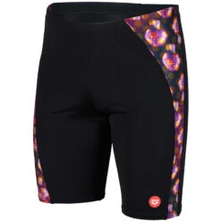 Arena - Mens Crazy Allover Jammer - Black/Multi -Swimming Clothing arena mens crazy allover jammer black multi 6