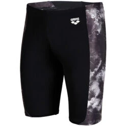 Arena - Mens Swim Allover Jammer - Black -Swimming Clothing arena mens swim allover jammer black 6