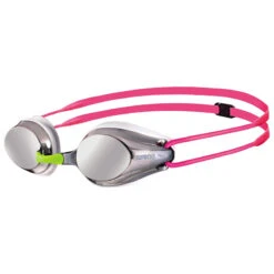 Arena - Tracks Junior Mirror Goggles - Silver/White/Fuchsia