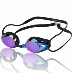 Arena - Tracks Mirror Goggles - Black/Blue Multi/Black C74 -Swimming Clothing arena tracks mirror goggles black blue multi black 3