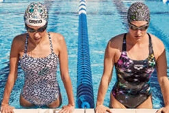 Arena - Upside Down Challenge Ladies One Piece - White/Multicolor -Swimming Clothing arena upside down challenge ladies one piece white multi coloured 12