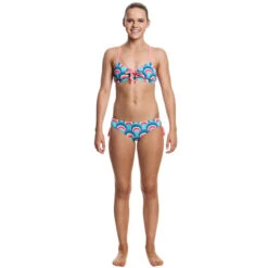 Funkita - Mint Shells - Girls Tie Detail Two Piece -Swimming Clothing funkia mint shells girls two piece tie 3