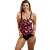 Funkita - Acacia Rose - Ladies Scoop Neck Tankini Top -Swimming Clothing funkita acacia rose ladies scoop neck tankini top 1