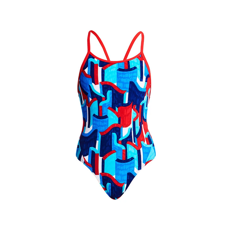 Funkita - Block Rock - Girls Diamond Back One Piece 4 Funkita - Block Rock - Girls Diamond Back One Piece - Image 2