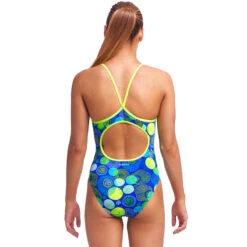 Funkita - Blue Bottle - Girls Diamond Back One Piece -Swimming Clothing funkita blue bottle girls diamond back one piece 3