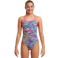 Funkita - Colour Curve - Girls Eco Single Strap One Piece