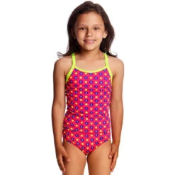 Funkita - Daisy Dots - Toddlers Girls Tankini Two Piece