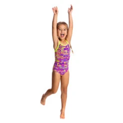 Funkita - Dotty Dash - Toddlers Girls One Piece -Swimming Clothing funkita dotty dash toddlers girls one piece swimsuit 4