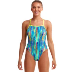 Funkita - Dripping Paint - Ladies Tie Me Tight One Piece