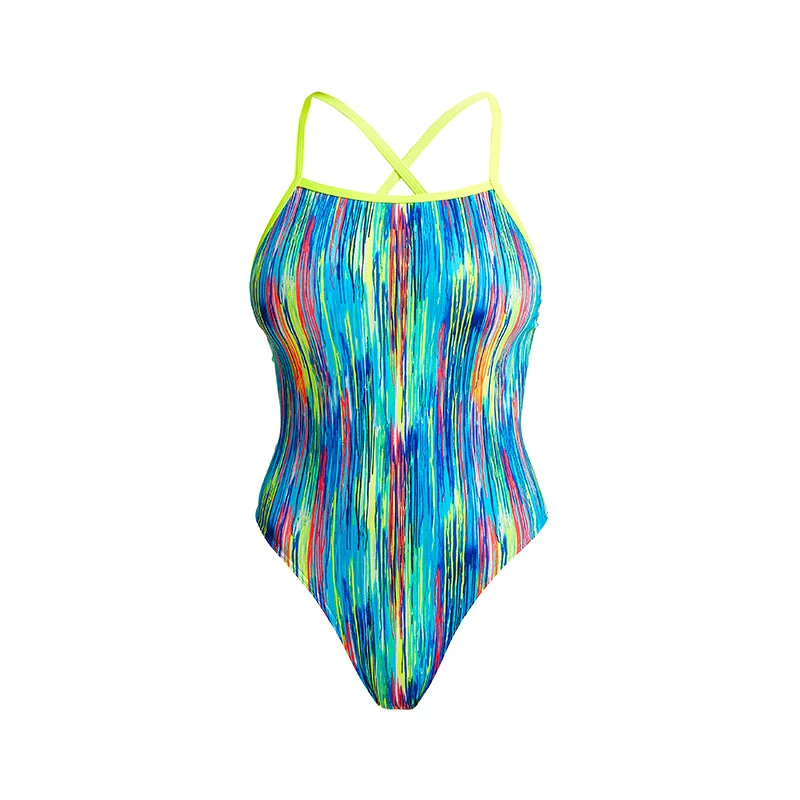 Funkita - Dripping Paint - Ladies Tie Me Tight One Piece 4 Funkita - Dripping Paint - Ladies Tie Me Tight One Piece - Image 2