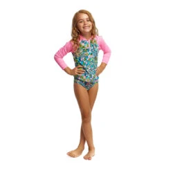 Funkita - Feather Fairy - Toddler Girls Zippy Rash Vest -Swimming Clothing funkita feather fairy toddler girls zippy rash vest 6