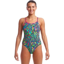 Funkita - Feather Fiesta - Ladies Diamond Back One Piece