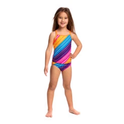 Funkita - Fine Lines - Toddlers Girls Tankini Two Piece -Swimming Clothing funkita fine lines toddlers girls tankini two piece 4
