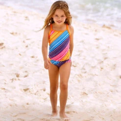 Funkita - Fine Lines - Toddlers Girls Tankini Two Piece -Swimming Clothing funkita fine lines toddlers girls tankini two piece 5