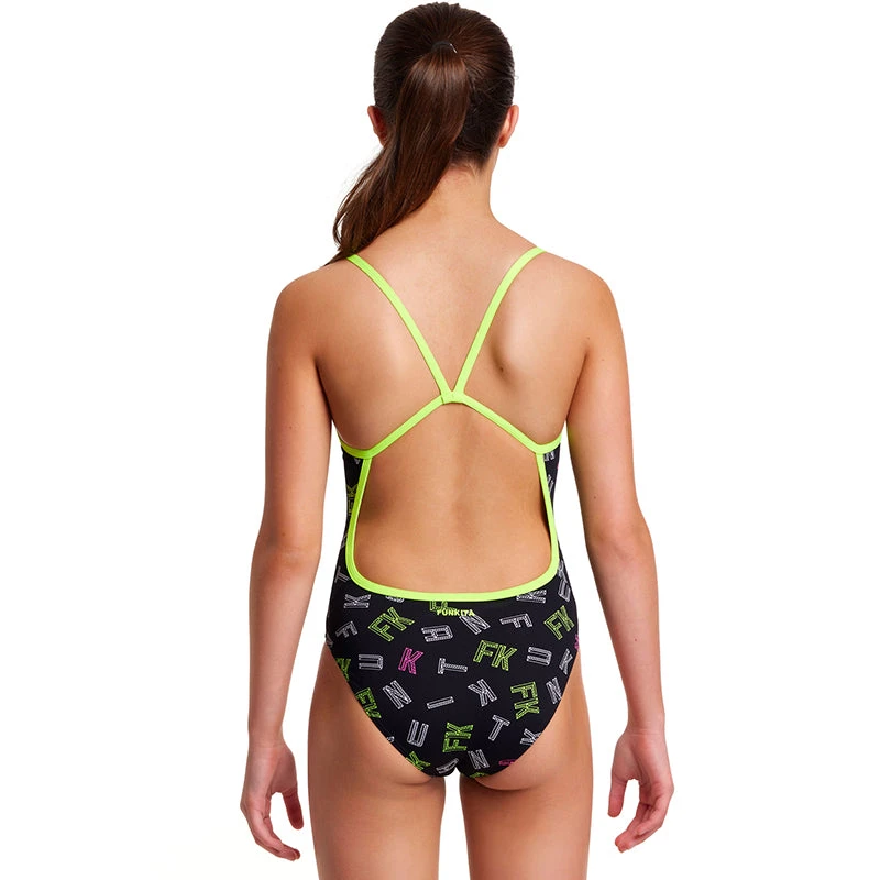 Funkita - FKed - Girls Eco Single Strap One Piece 5 Funkita - FKed - Girls Eco Single Strap One Piece - Image 3