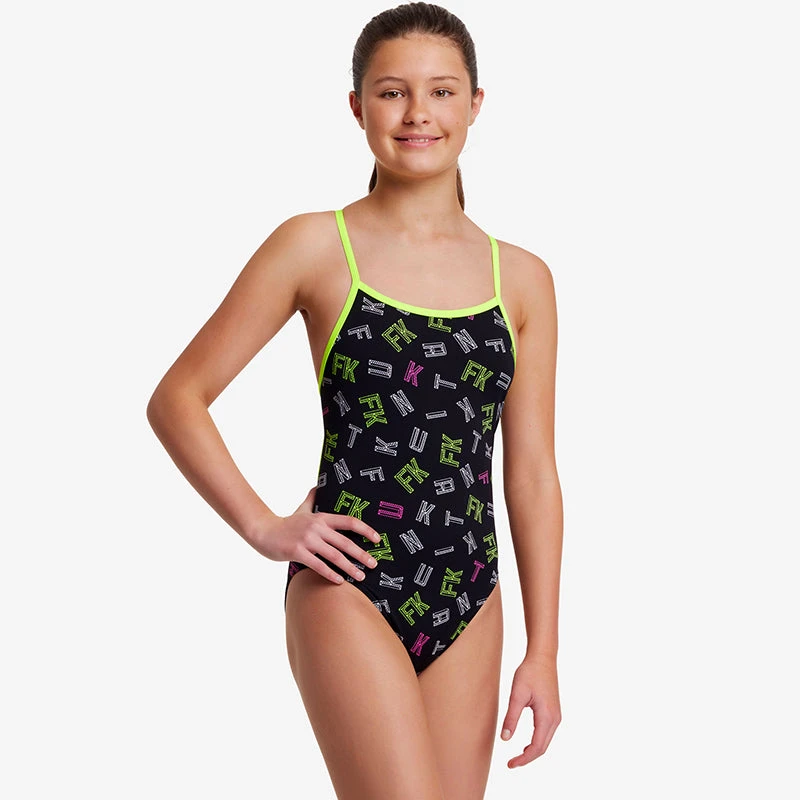 Funkita - FKed - Girls Eco Single Strap One Piece 7 Funkita - FKed - Girls Eco Single Strap One Piece - Image 5