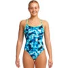 Funkita - Hidden Depths - Ladies Diamond Back One Piece -Swimming Clothing funkita hidden depths ladies diamond back one piece 1