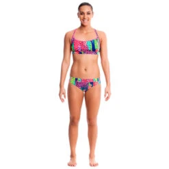 Funkita - Feline Fever - Ladies Sports Top -Swimming Clothing funkita ladies swimwear feline fever sports top 3