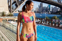 Funkita - Feline Fever - Ladies Sports Top -Swimming Clothing funkita ladies swimwear feline fever sports top 6