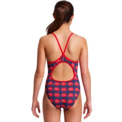 Funkita - Lip Service - Girls Diamond Back One Piece -Swimming Clothing funkita lip service girls diamond back one piece 3