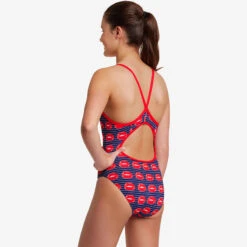 Funkita - Lip Service - Girls Diamond Back One Piece -Swimming Clothing funkita lip service girls diamond back one piece 4