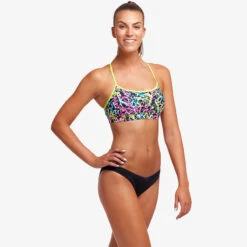 Funkita - Messed Up - Ladies Swim Crop Top -Swimming Clothing funkita messed up ladies swim crop top 5