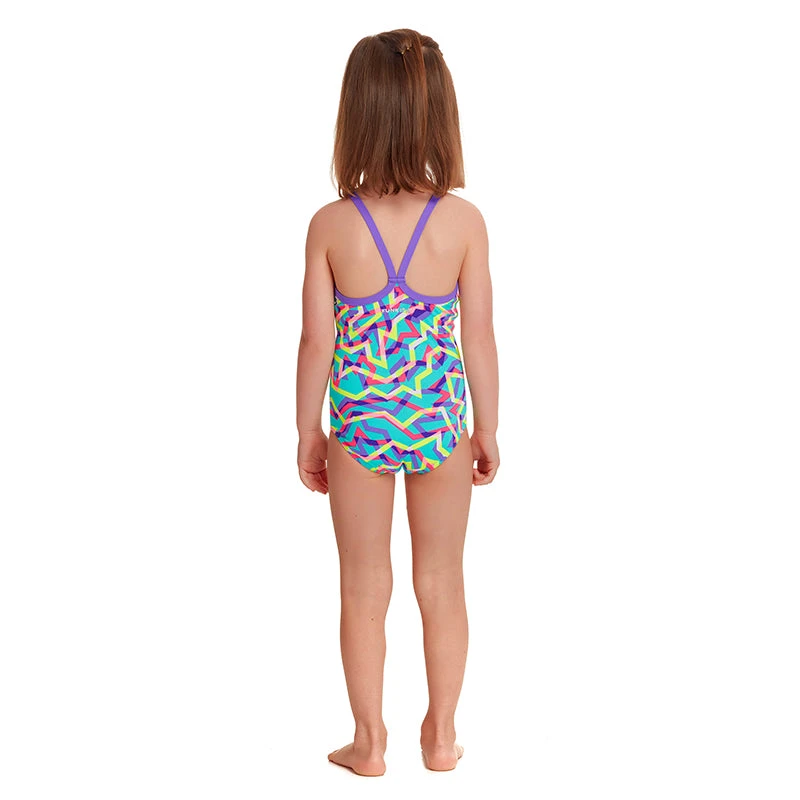 Funkita - Mint Strips - Toddler Girls Printed One Piece 5 Funkita - Mint Strips - Toddler Girls Printed One Piece - Image 3