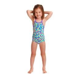 Funkita - Mint Strips - Toddler Girls Printed One Piece 9 Funkita - Mint Strips - Toddler Girls Printed One Piece -Swimming Clothing funkita mint strips toddler girls printed one piece 4