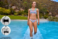 Funkita - Minty Mittens - Ladies Criss Cross Bikini Top -Swimming Clothing funkita minty mittens criss cross ladies bikini top 8