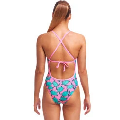 Funkita - Paddling Pink - Girls Tie Me Tight One Piece -Swimming Clothing funkita paddling pink girls tie me tight one piece 3