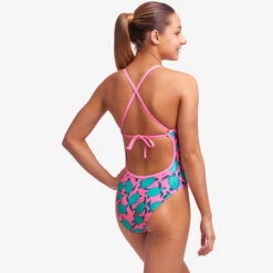 Funkita - Paddling Pink - Girls Tie Me Tight One Piece -Swimming Clothing funkita paddling pink girls tie me tight one piece 4