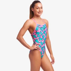 Funkita - Paddling Pink - Girls Tie Me Tight One Piece -Swimming Clothing funkita paddling pink girls tie me tight one piece 5