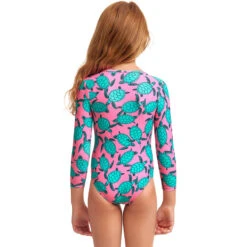 Funkita - Paddling Pink - Toddler Girls Sun Cover One Piece -Swimming Clothing funkita paddling pink toddler girls sun cover one piece 3