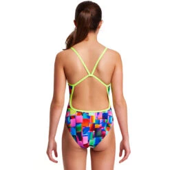 Funkita - Patch Panels - Girls Single Strap One Piece -Swimming Clothing funkita patch panels girls single strap one piece 3