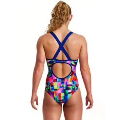 Funkita - Patch Panels - Ladies Eclipse One Piece -Swimming Clothing funkita patch panels ladies eclipse one piece 3