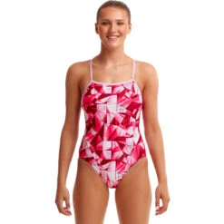 Funkita - Pink Pane - Ladies Single Strap One Piece