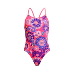 Funkita - Pink Petal - Girls Diamond Back One Piece -Swimming Clothing funkita pink petal girls diamond back one piece 2