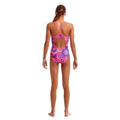 Funkita - Pink Petal - Girls Diamond Back One Piece -Swimming Clothing funkita pink petal girls diamond back one piece 3