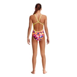 Funkita - Pink Pluto - Girls Single Strap One Piece -Swimming Clothing funkita pink pluto girls single strap one piece 3