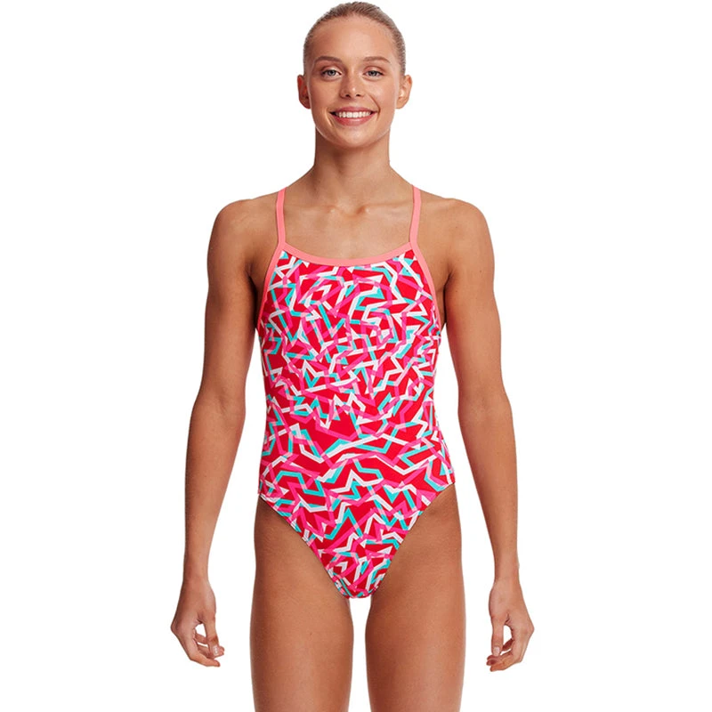 Funkita - Red Ribbons - Girls Single Strap One Piece 3 Funkita - Red Ribbons - Girls Single Strap One Piece