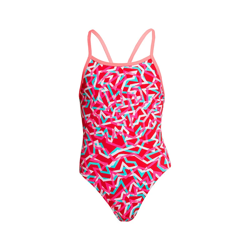 Funkita - Red Ribbons - Girls Single Strap One Piece 4 Funkita - Red Ribbons - Girls Single Strap One Piece - Image 2