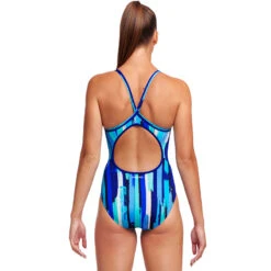 Funkita - Roller Paint - Ladies Diamond Back One Piece -Swimming Clothing funkita roller paint ladies diamond back one piece 3